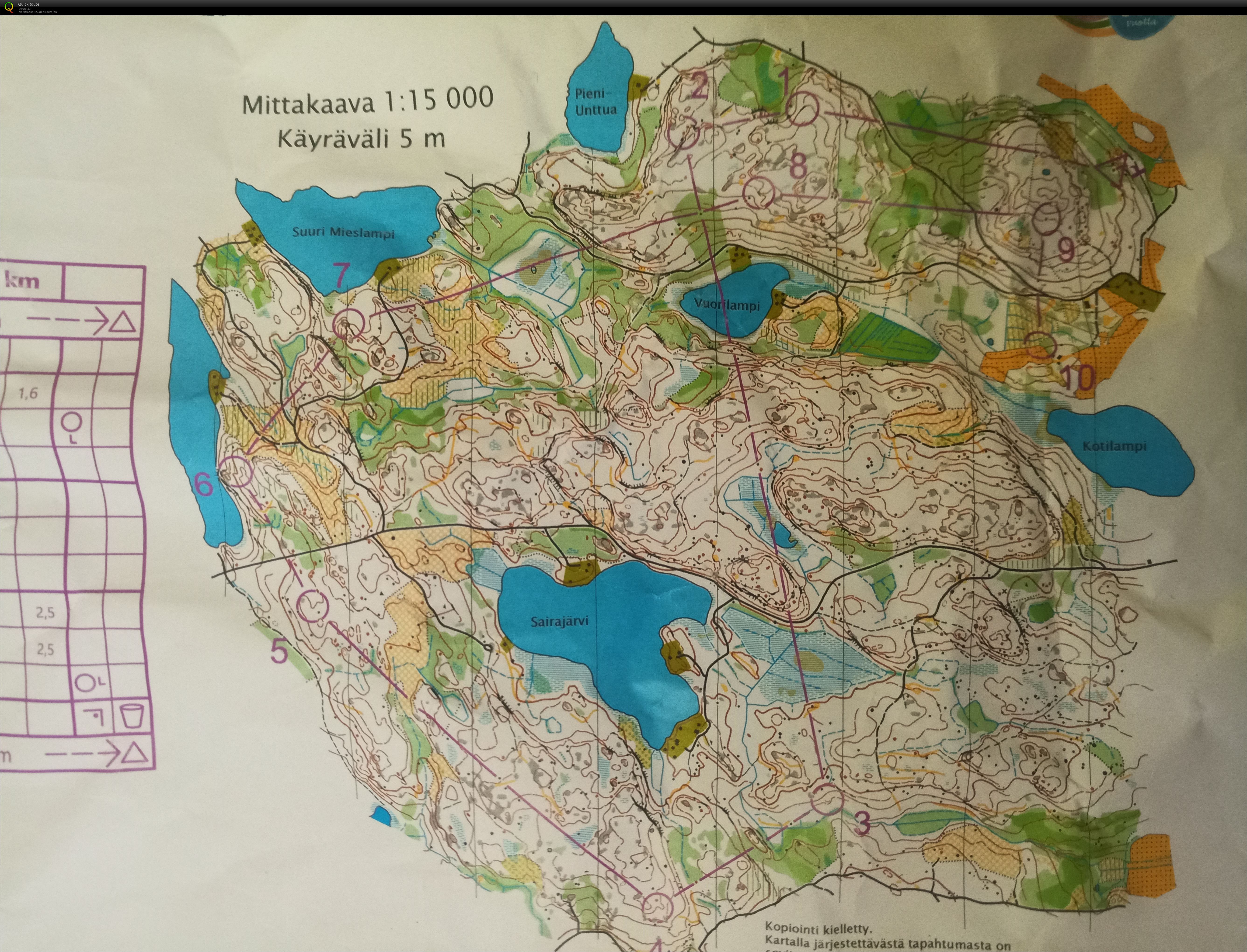 Ylämaan yritys - July 31st 2022 - Orienteering Map from Samuel Heinonen